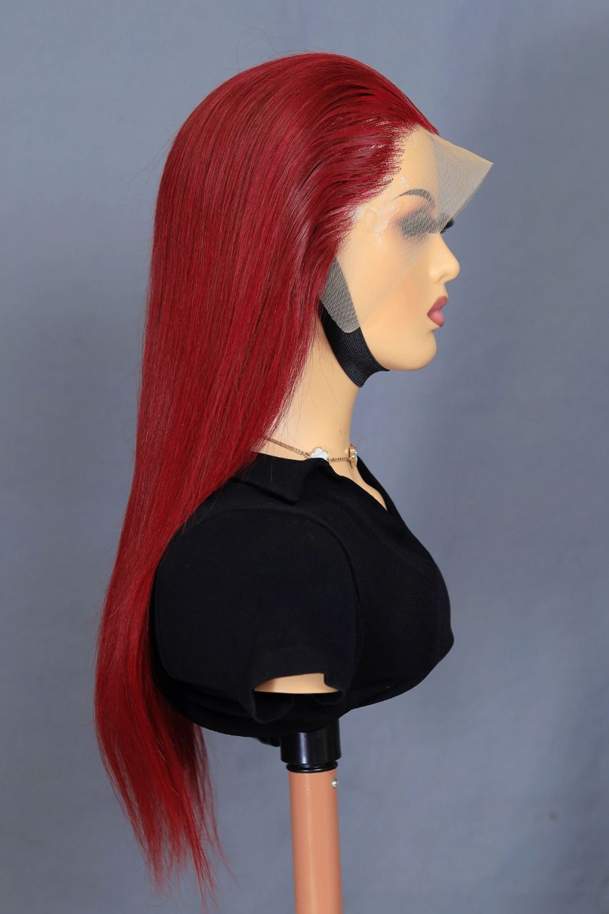 Burgundy straight